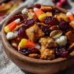 candy corn pumpkin seed trail mix - featured image