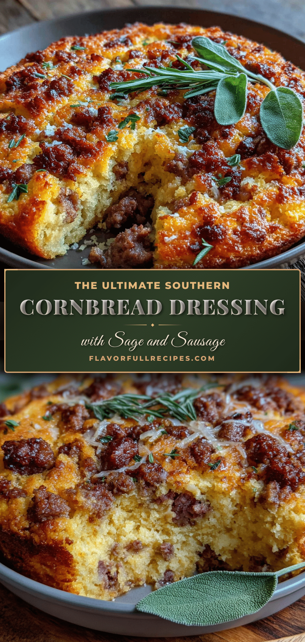 cornbread dressing with sage and sausage recipe