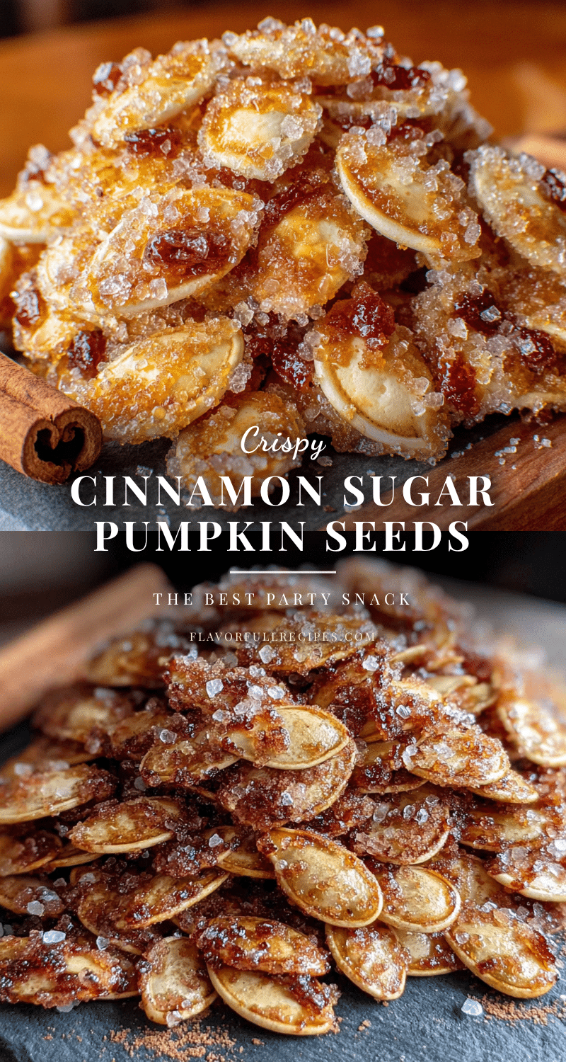 crispy cinnamon sugar pumpkin seeds recipe