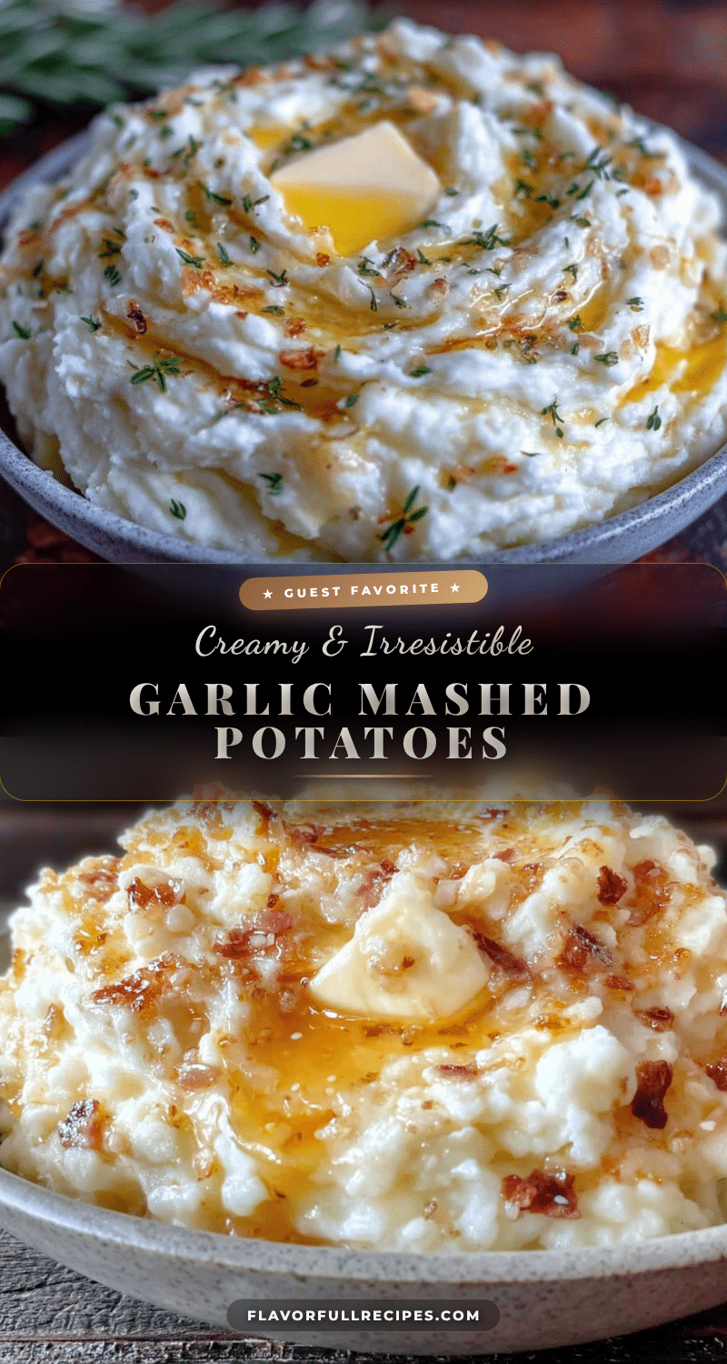 Crockpot Garlic Cream Cheese Mashed Potatoes recipe