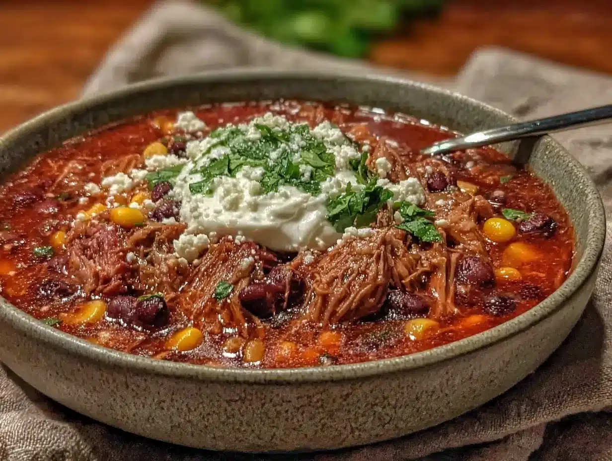 crockpot taco soup preparation steps