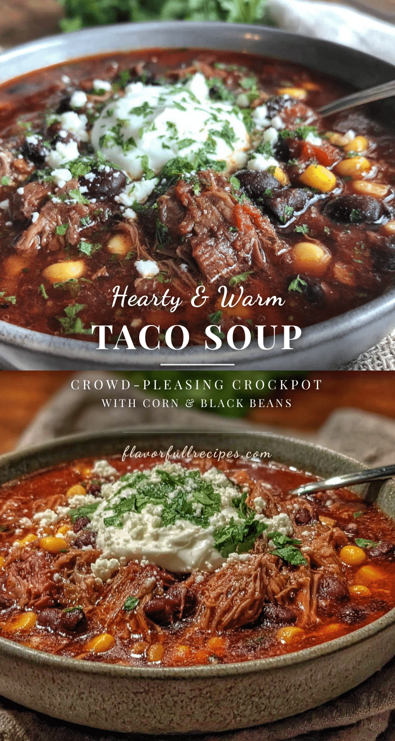 crockpot taco soup recipe
