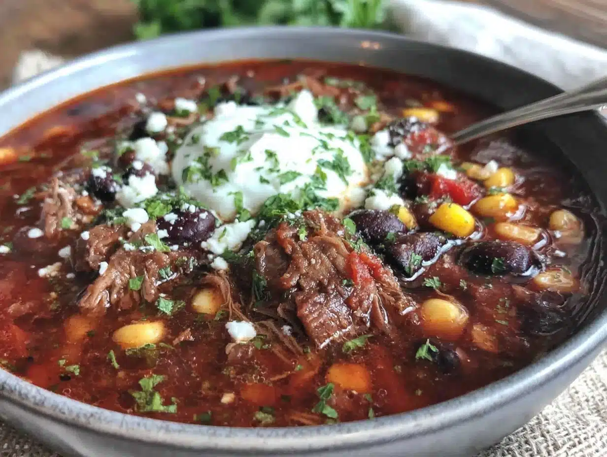 crockpot taco soup - featured image
