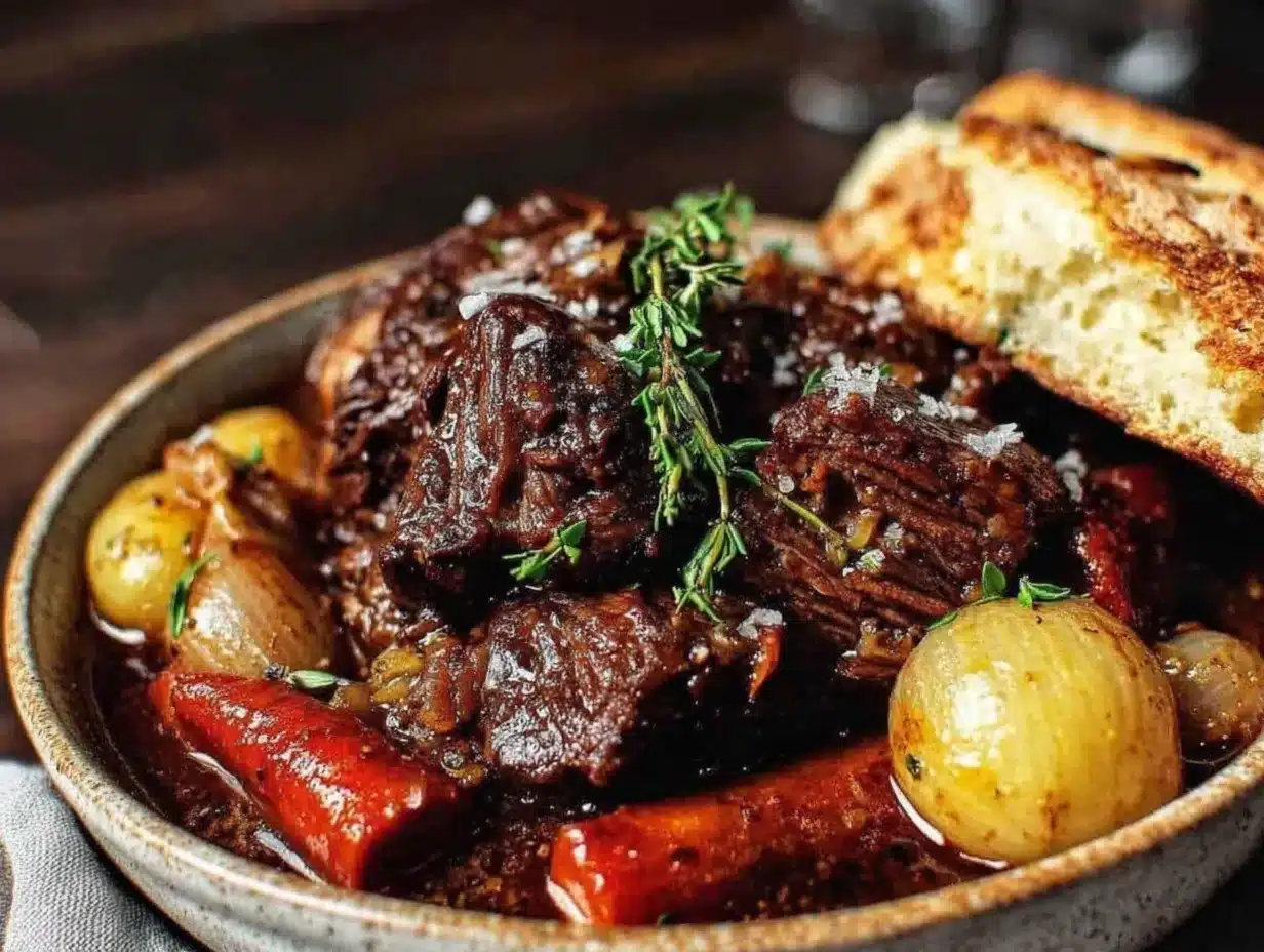 dutch oven beef stew with root vegetables preparation steps