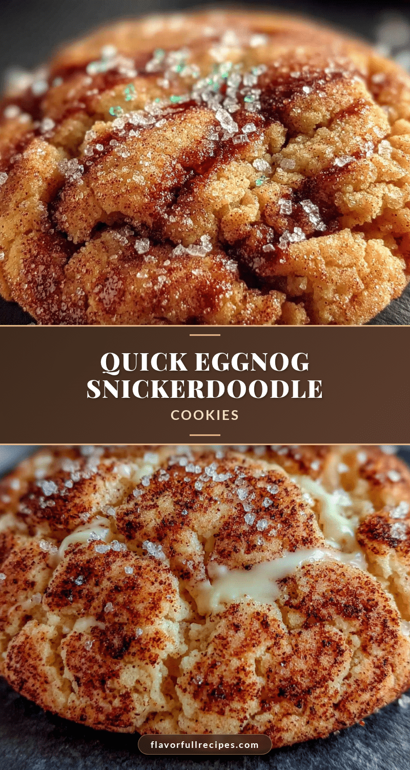 eggnog snickerdoodle cookies recipe