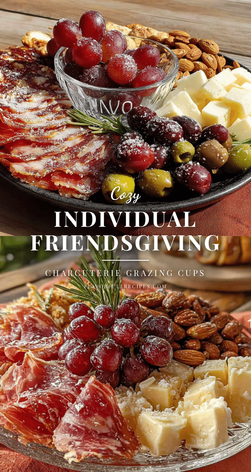 Friendsgiving Charcuterie Grazing Cups recipe
