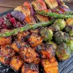 maple roasted thanksgiving vegetable medley - featured image