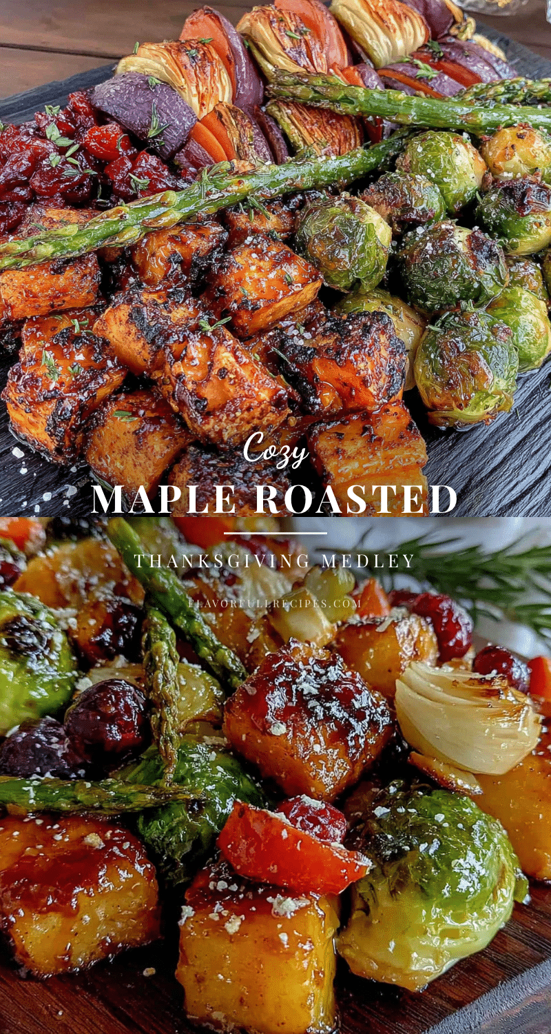 maple roasted thanksgiving vegetable medley recipe