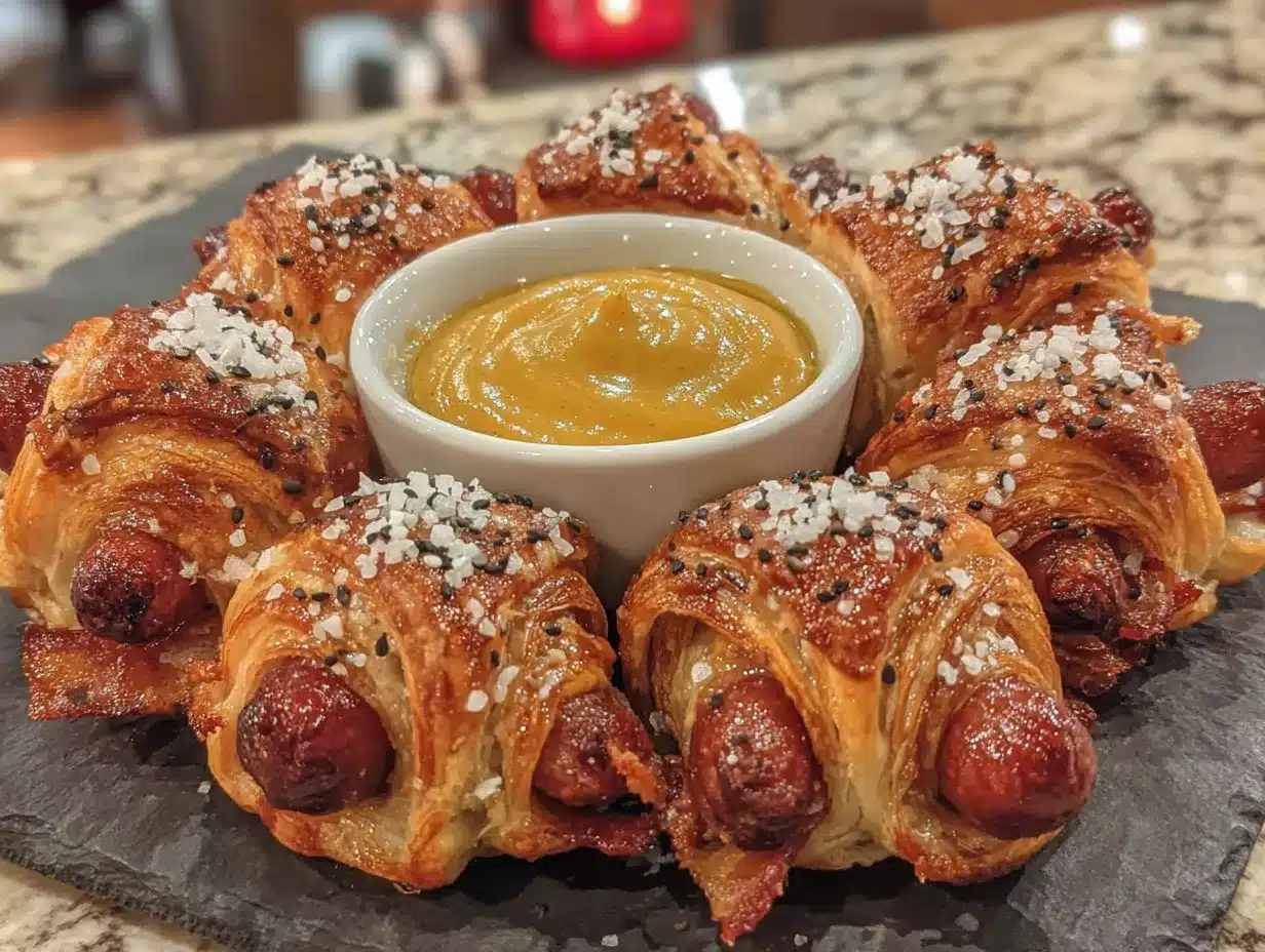 mummy pigs in a blanket preparation steps