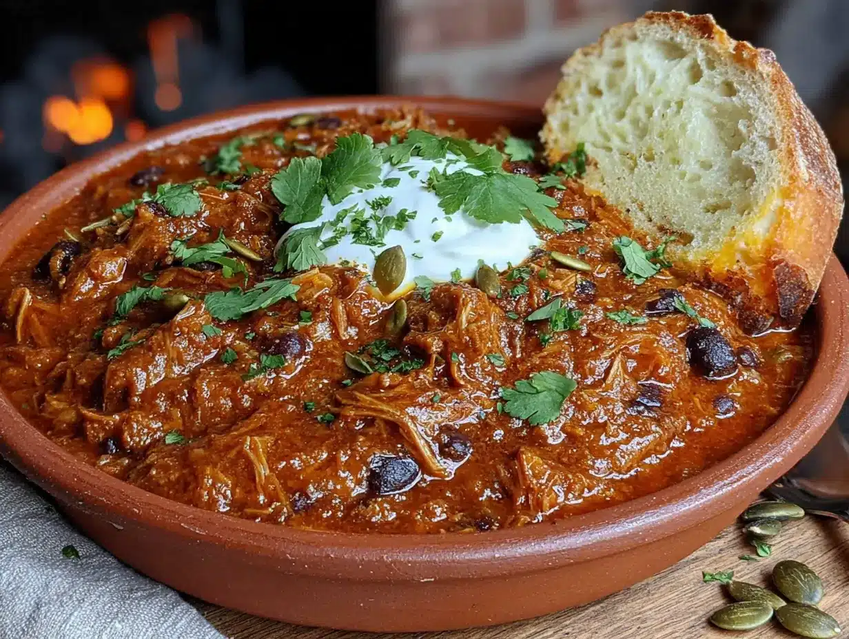slow cooker pumpkin chili with black beans preparation steps
