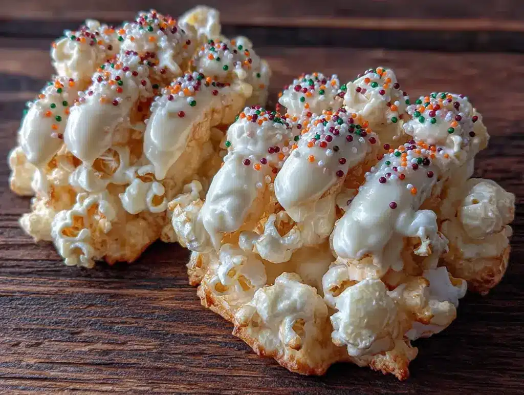 Spooky White Chocolate Popcorn Hands - featured image