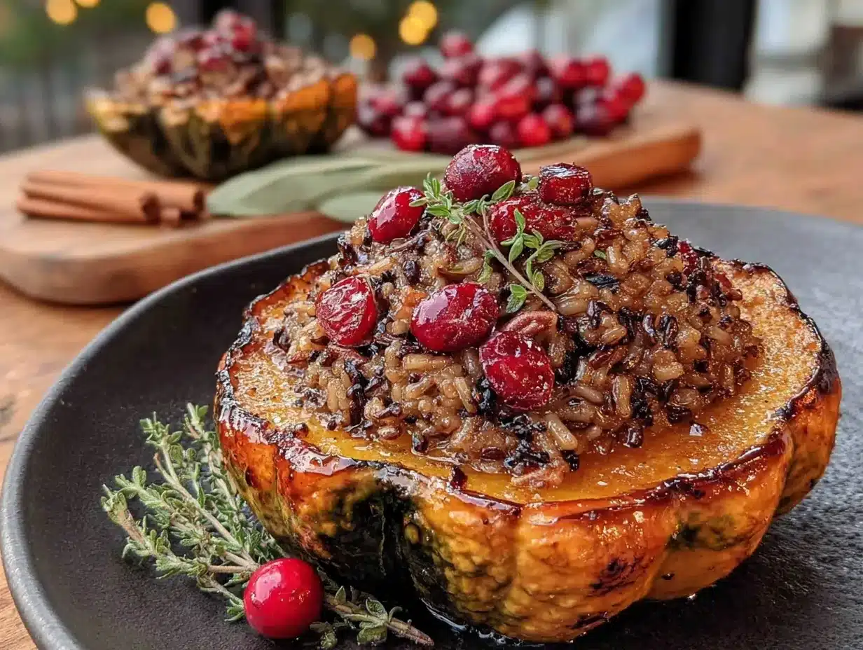 stuffed acorn squash preparation steps
