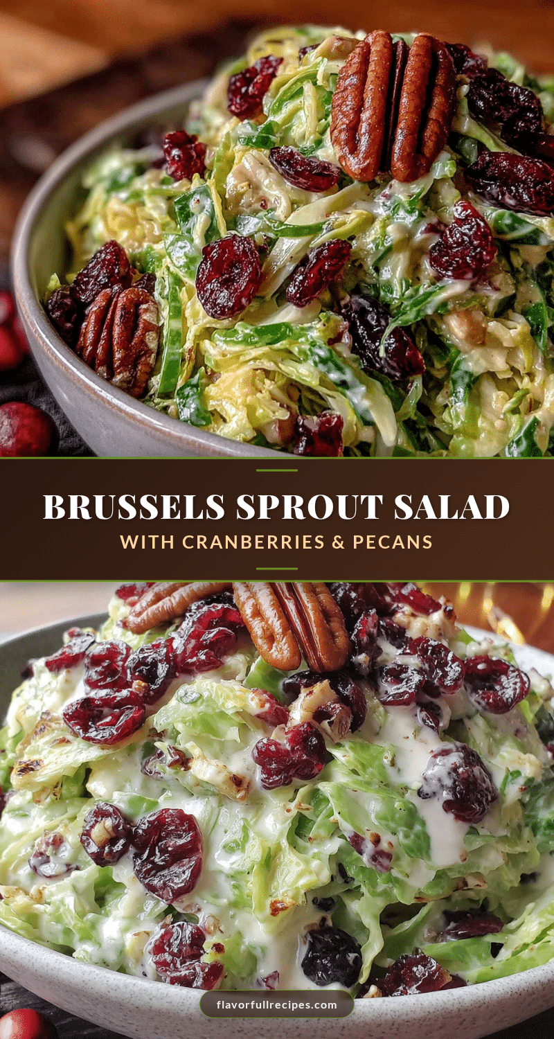 brussels sprout salad with cranberries and pecans recipe