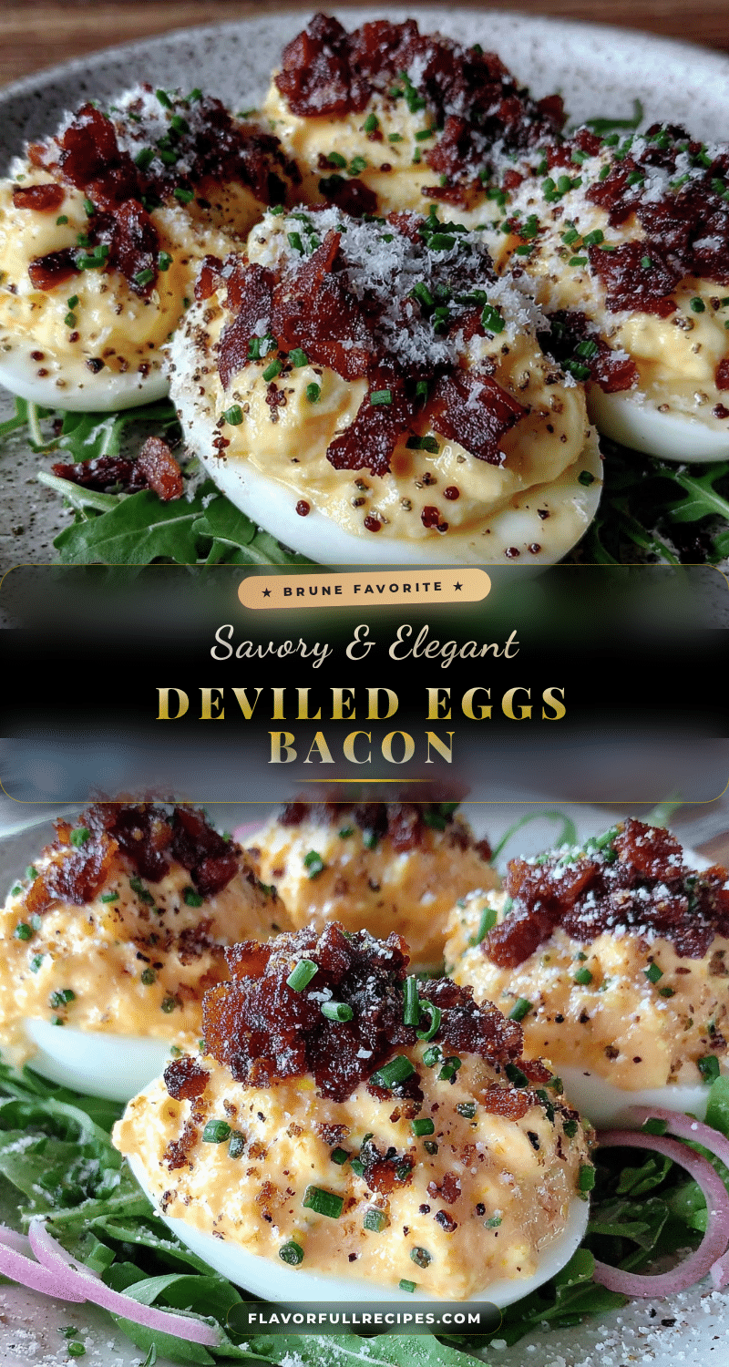classic deviled eggs with crispy bacon recipe