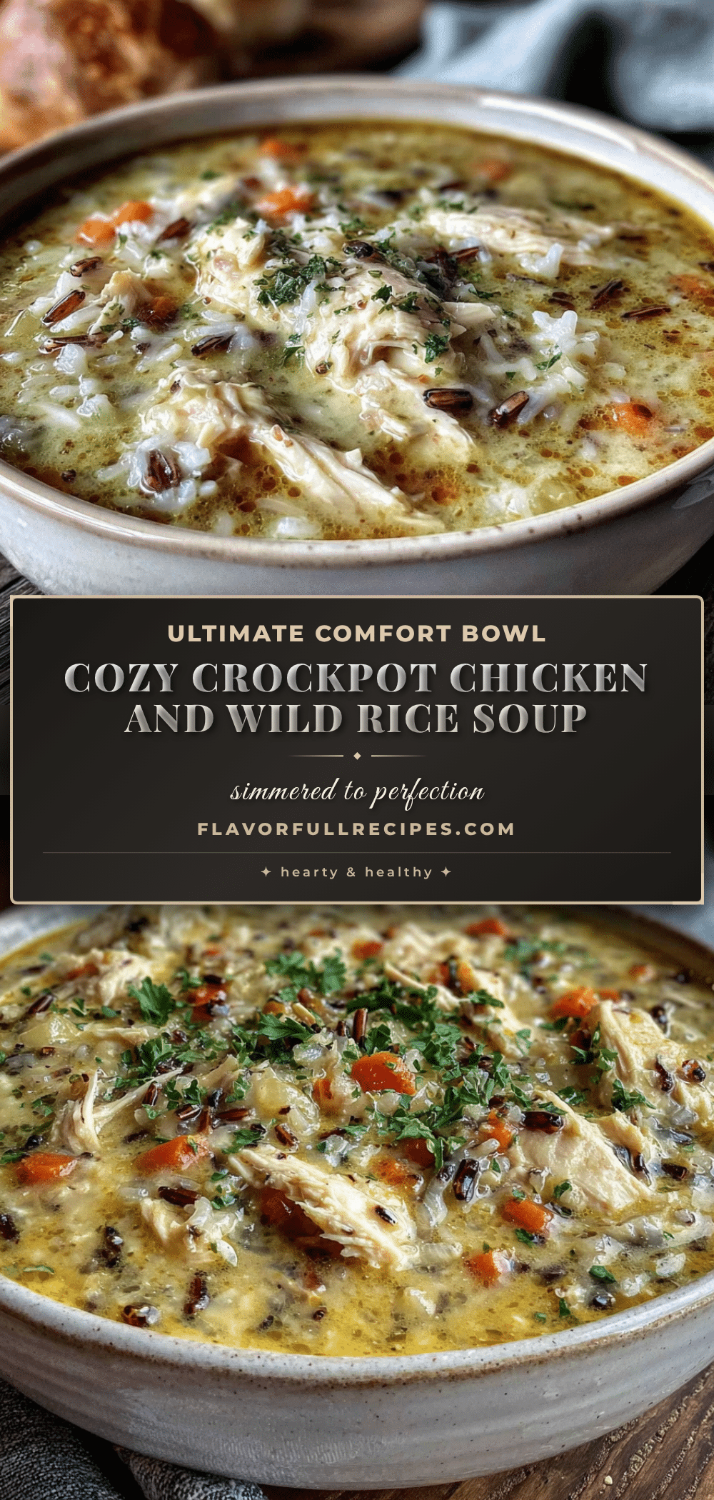 cozy crockpot chicken and wild rice soup recipe