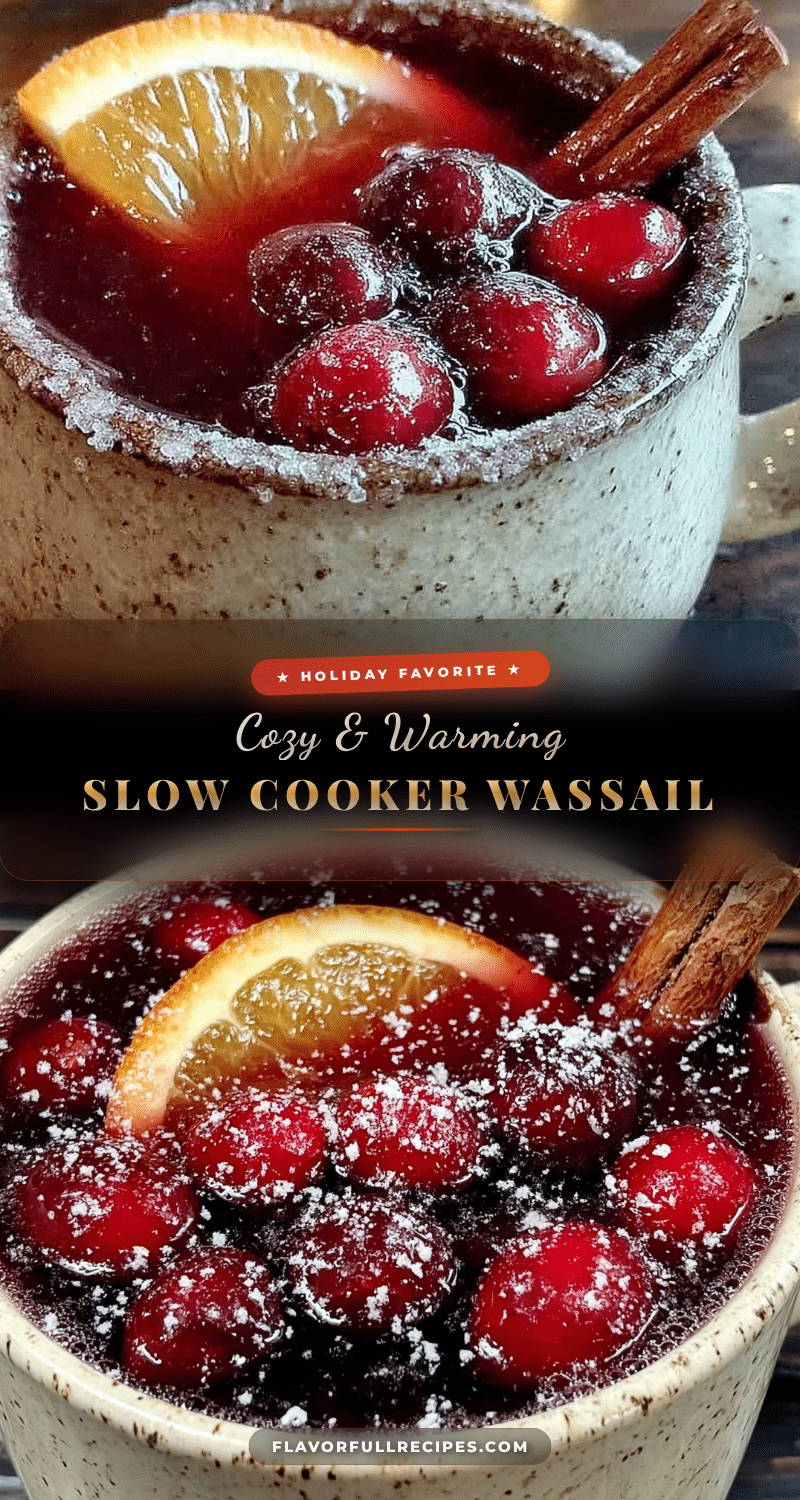 Cozy Slow Cooker Cranberry Wassail recipe