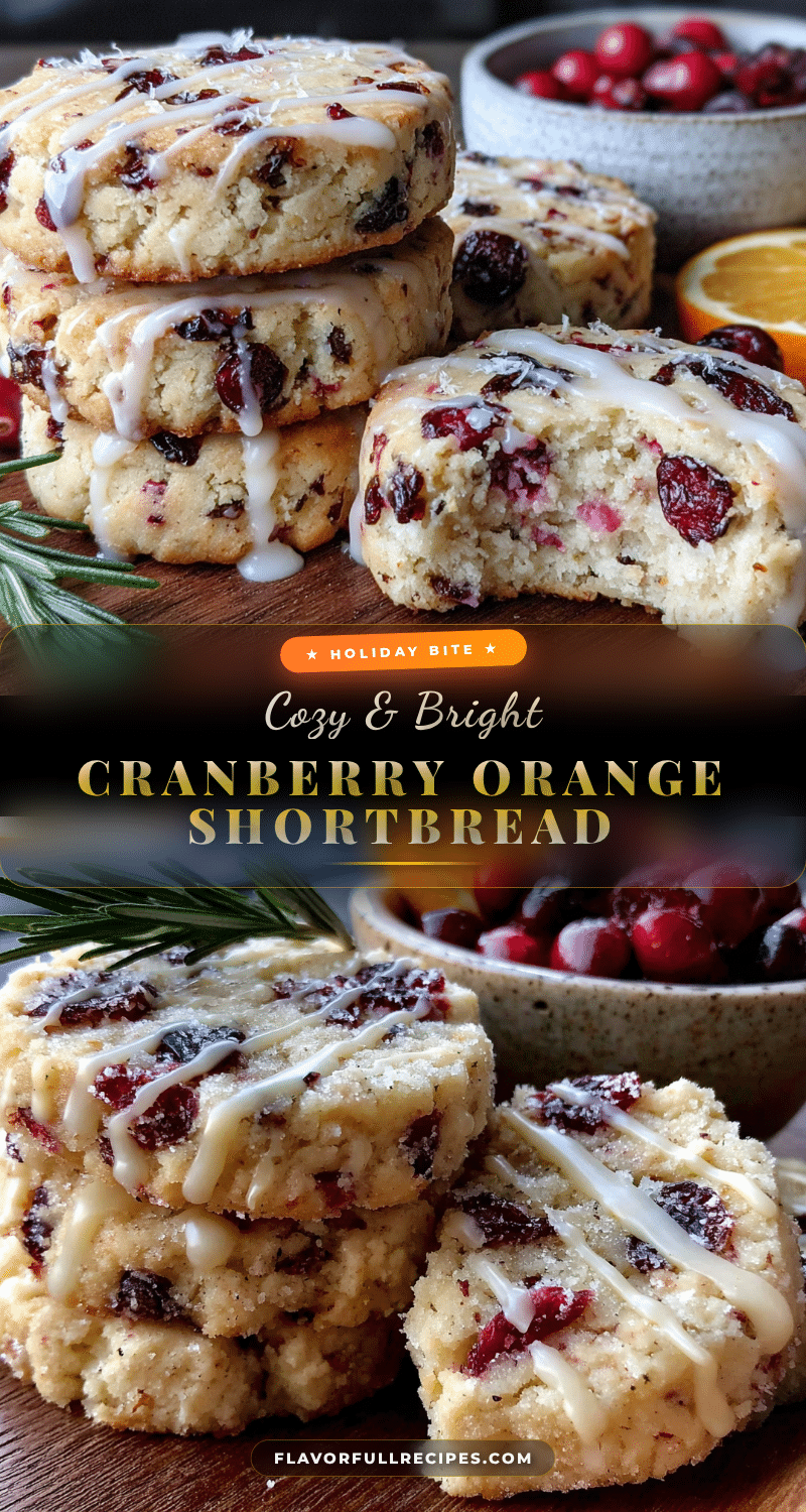 cranberry orange shortbread cookies recipe