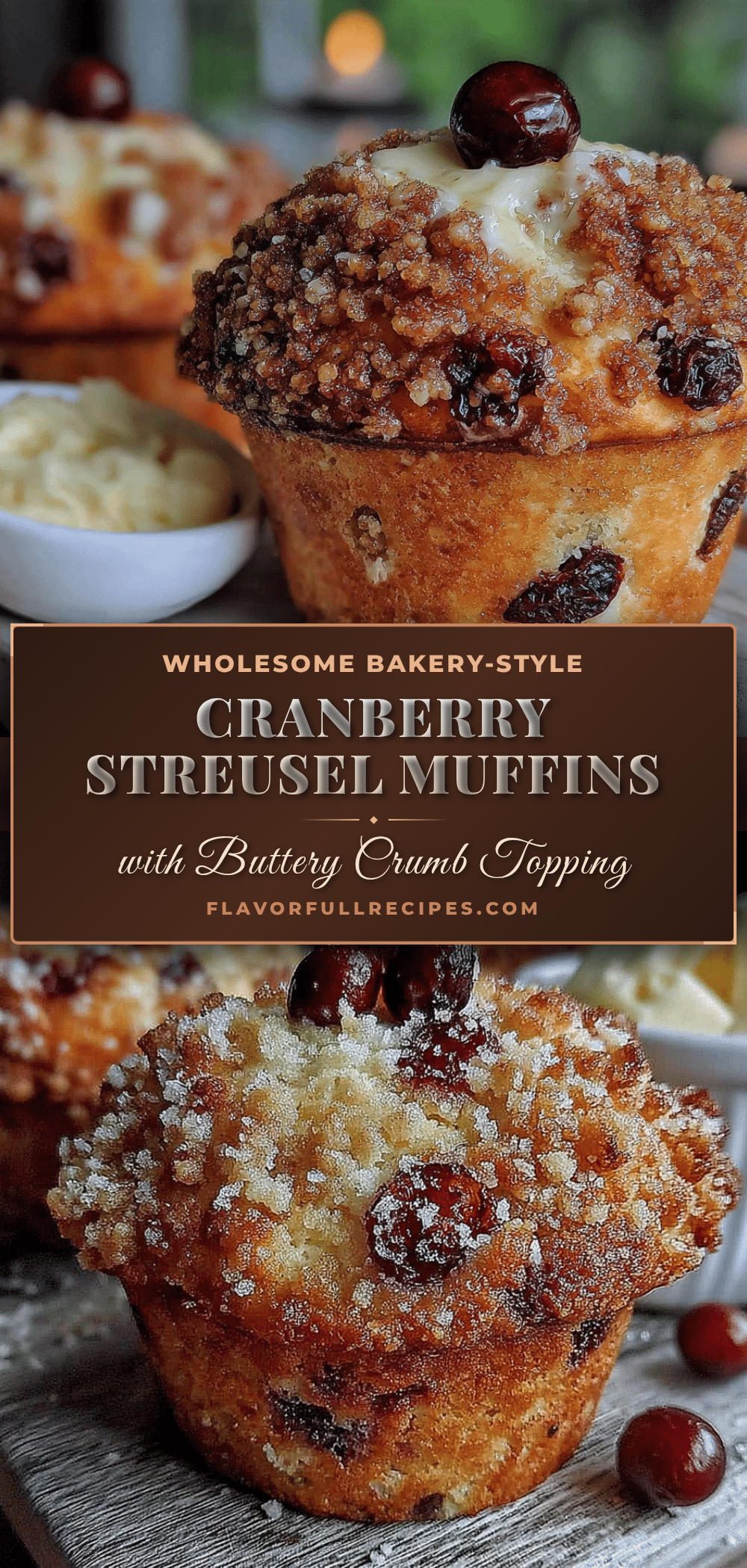 cranberry streusel muffins recipe