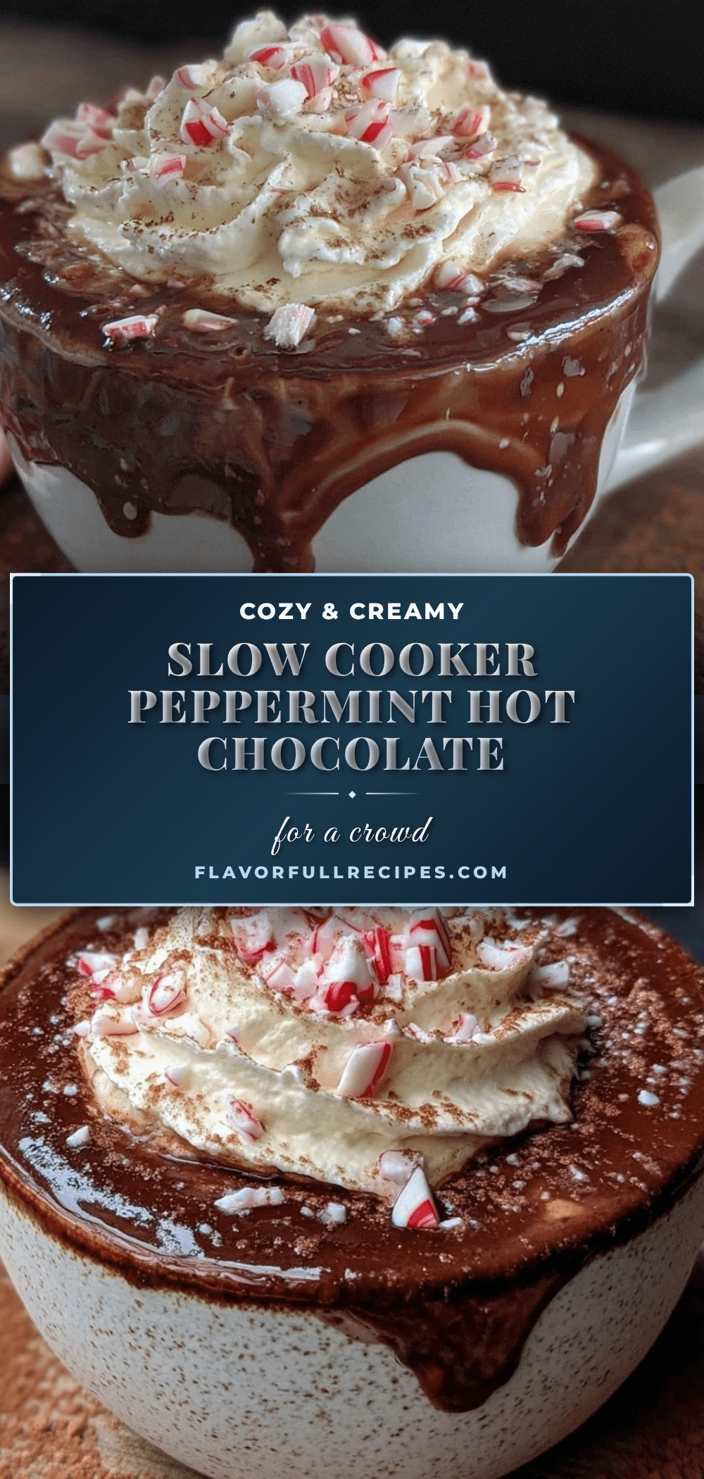 creamy slow cooker peppermint hot chocolate for a crowd recipe