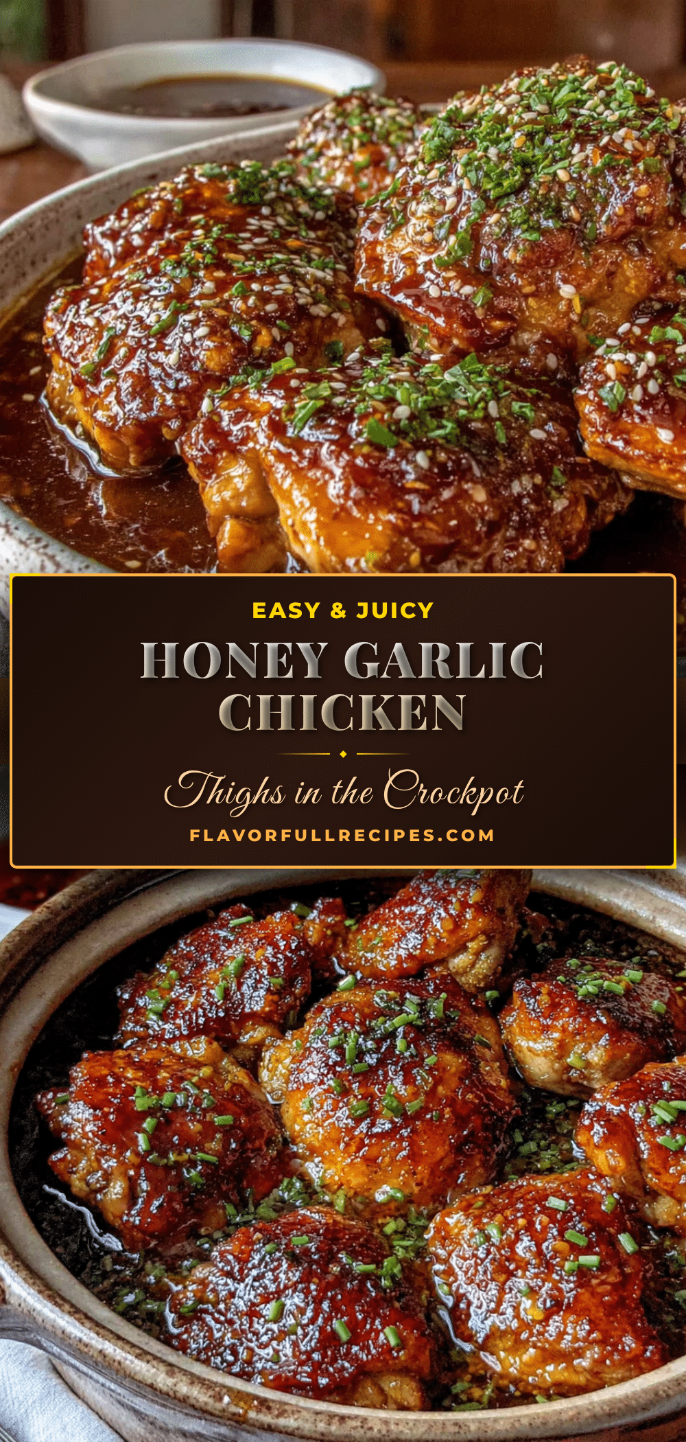 crockpot honey garlic chicken thighs recipe