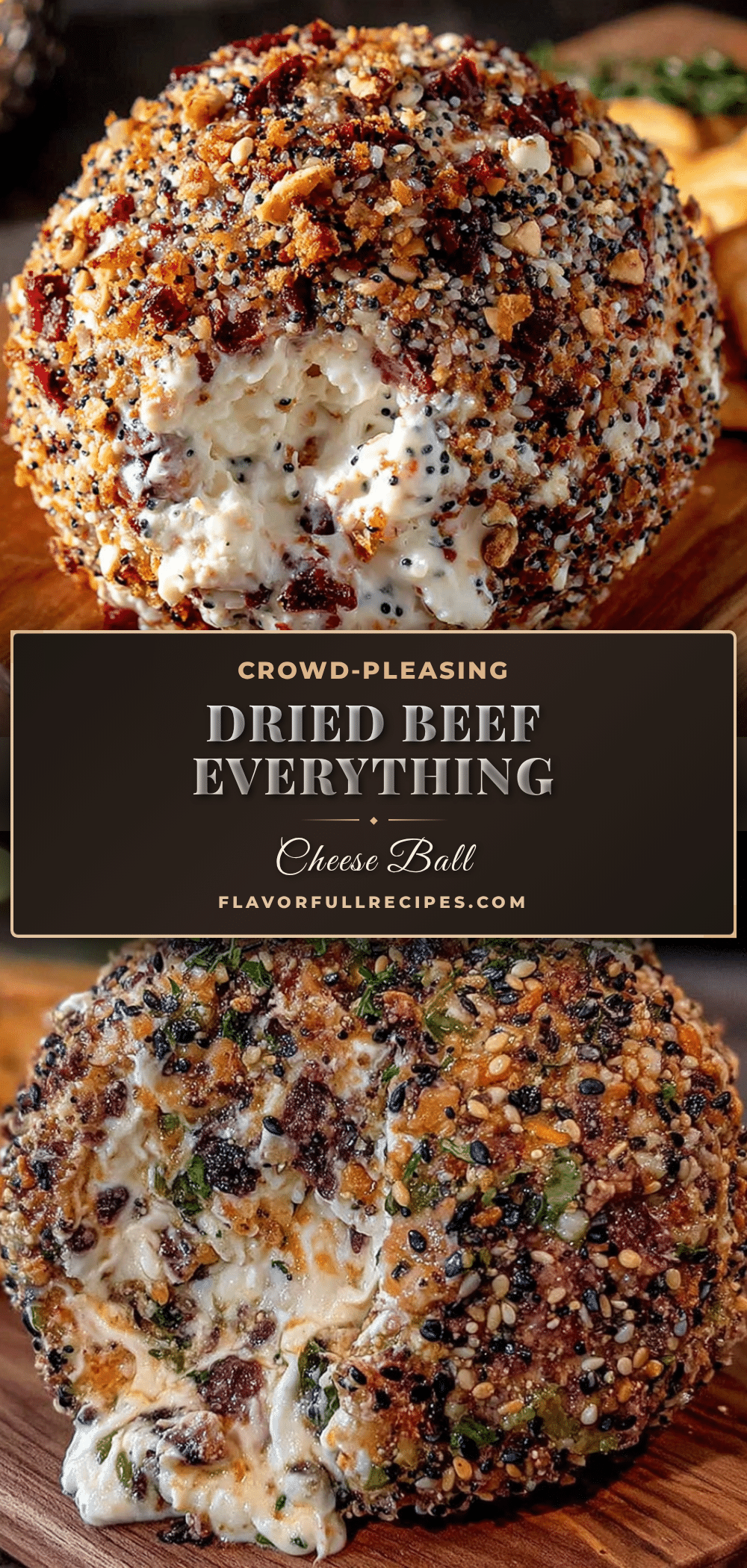 Dried Beef Everything Cheese Ball recipe