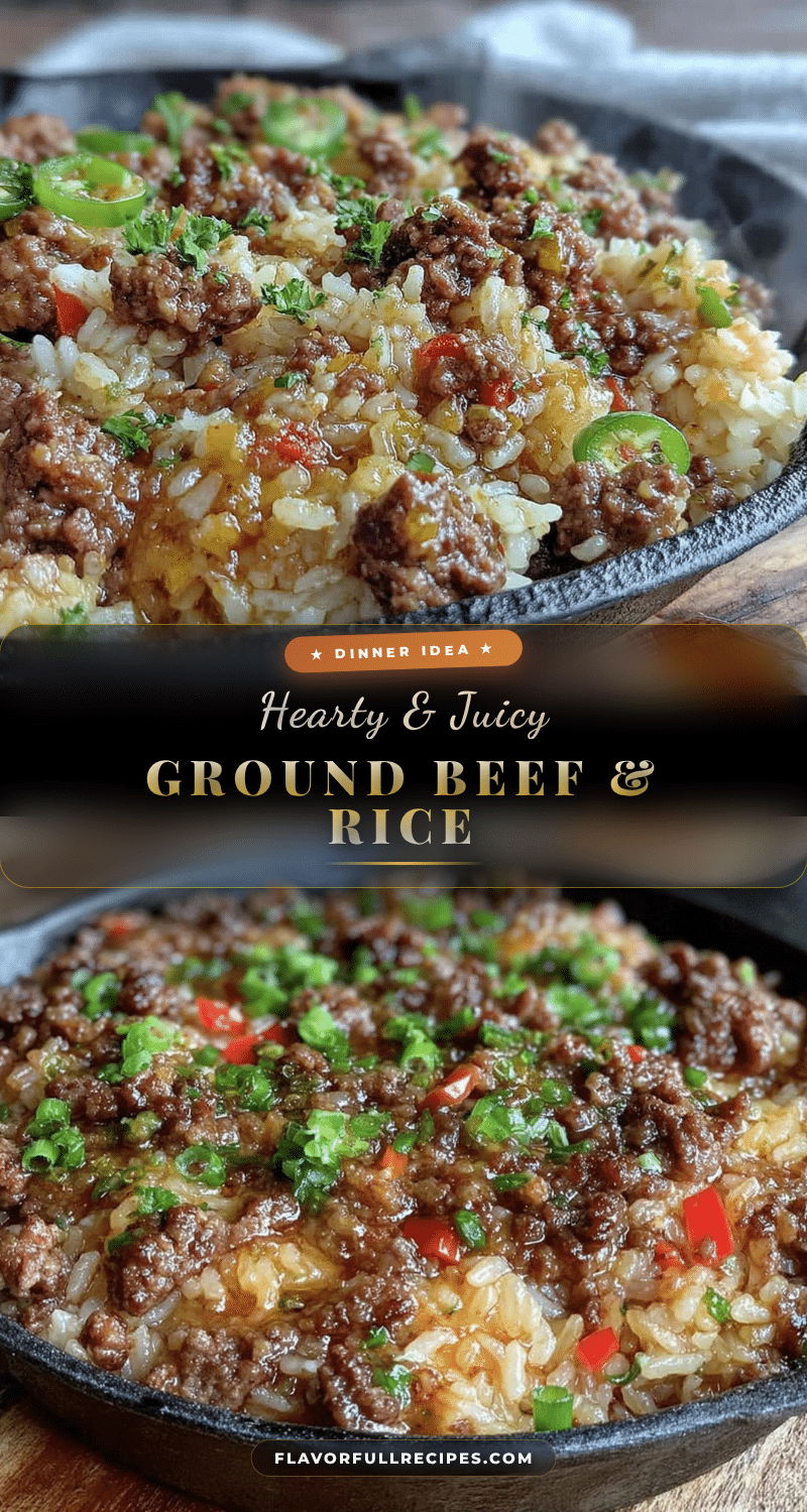 ground beef and rice skillet recipe