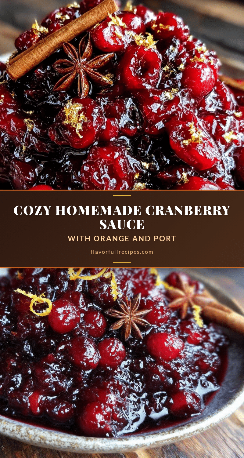 homemade cranberry sauce with orange and port recipe
