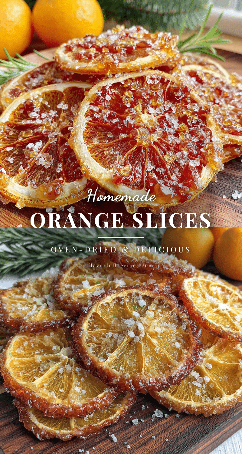 homemade oven-dried orange slices recipe