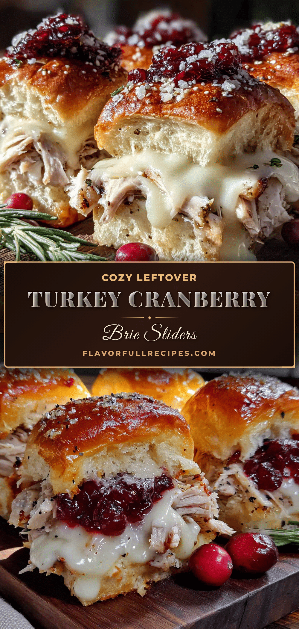 leftover turkey cranberry brie sliders recipe