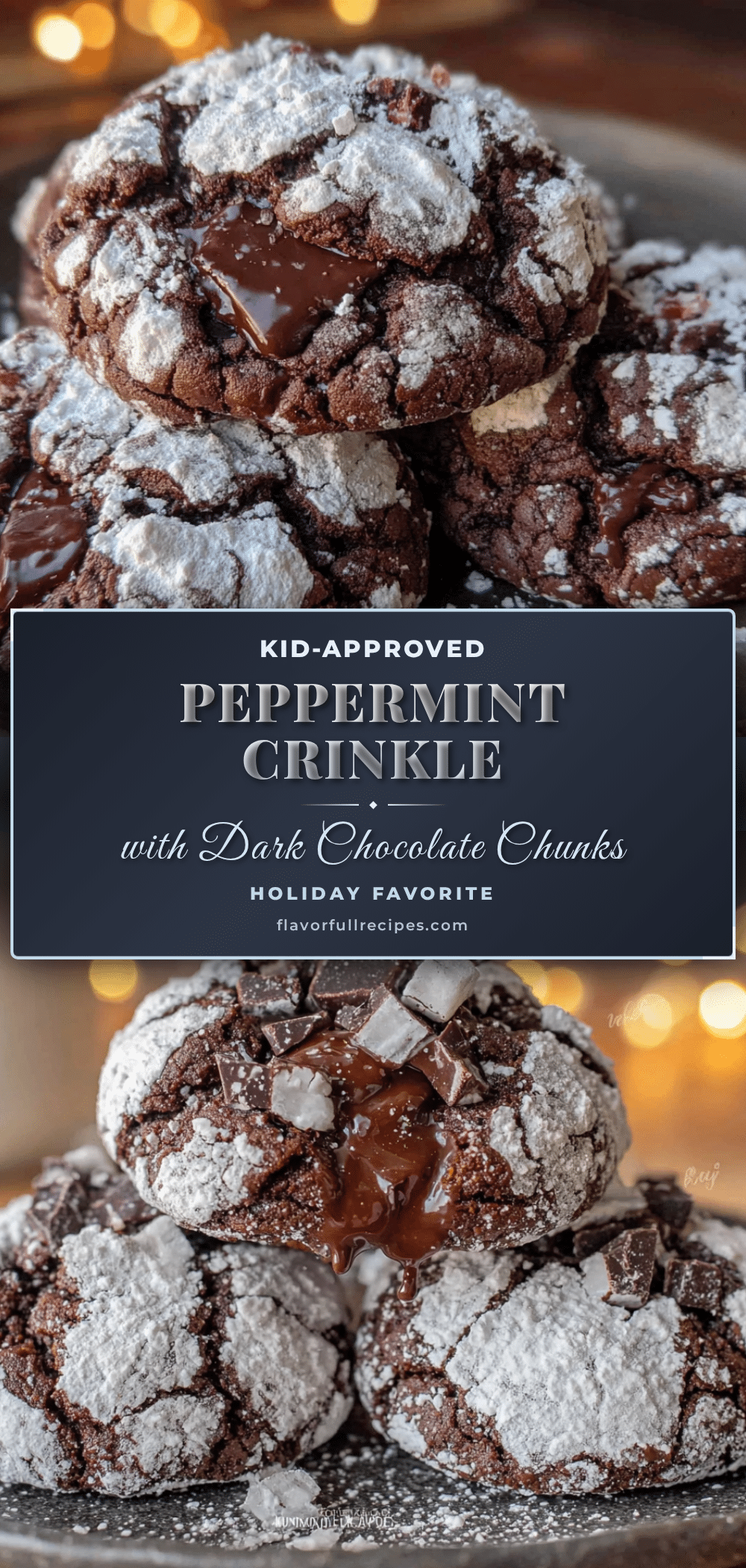 peppermint crinkle cookies recipe