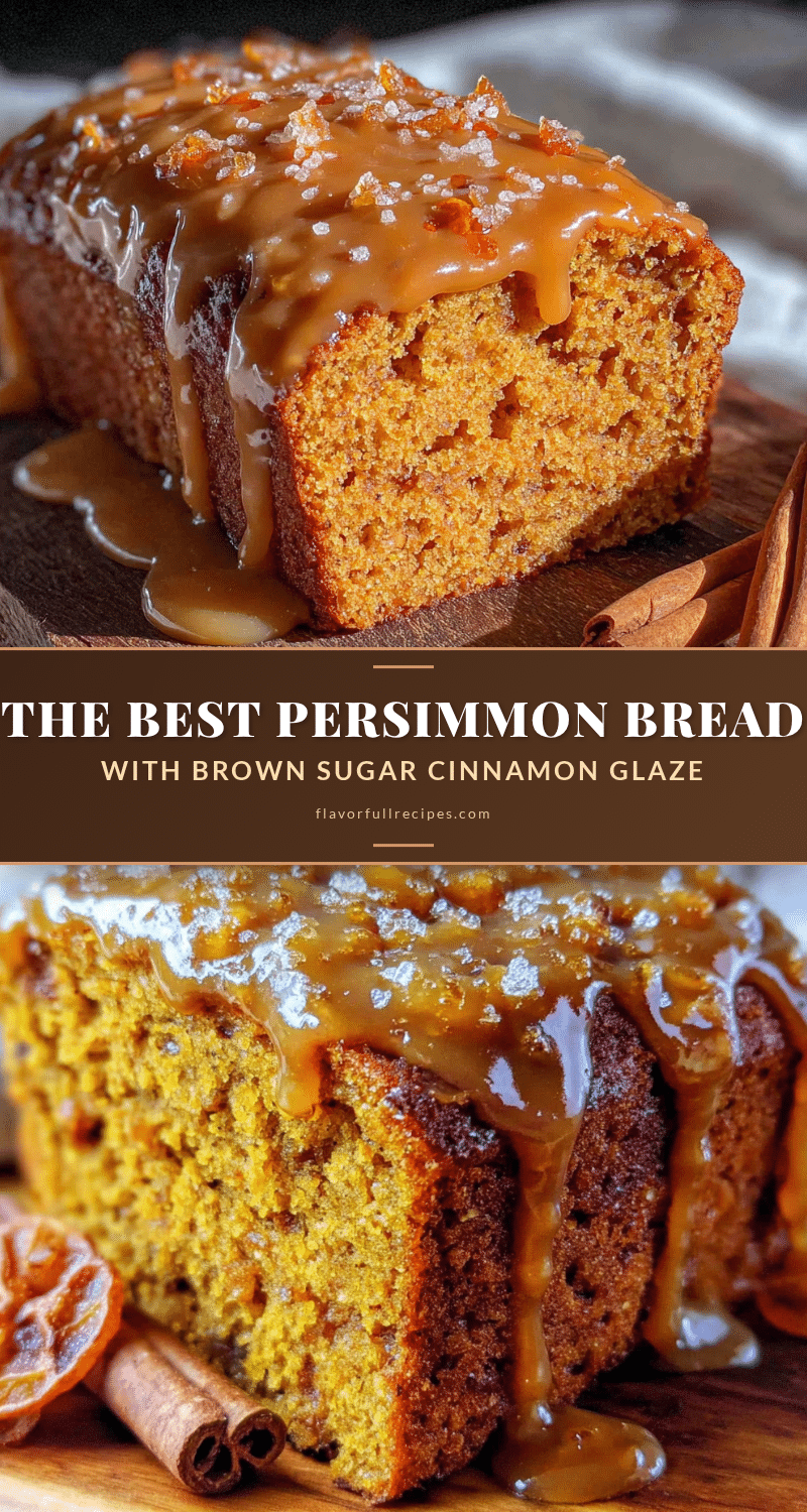 persimmon bread with brown sugar glaze recipe