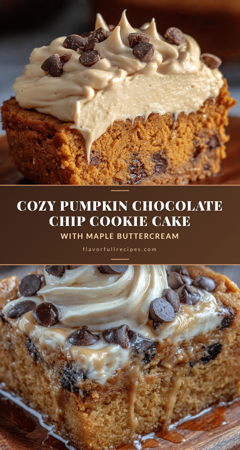 pumpkin chocolate chip cookie cake recipe