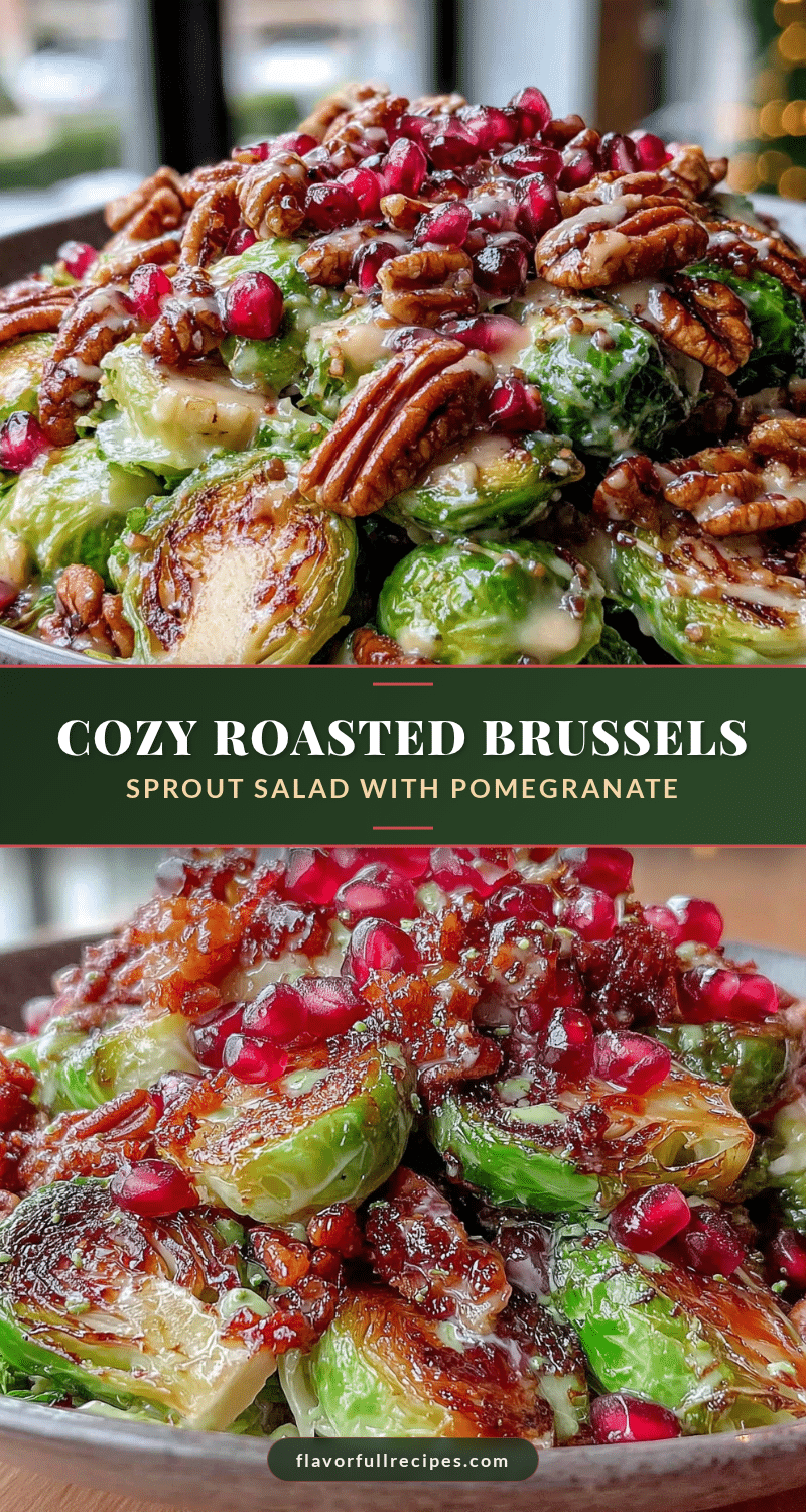 roasted brussels sprout salad with pomegranate recipe
