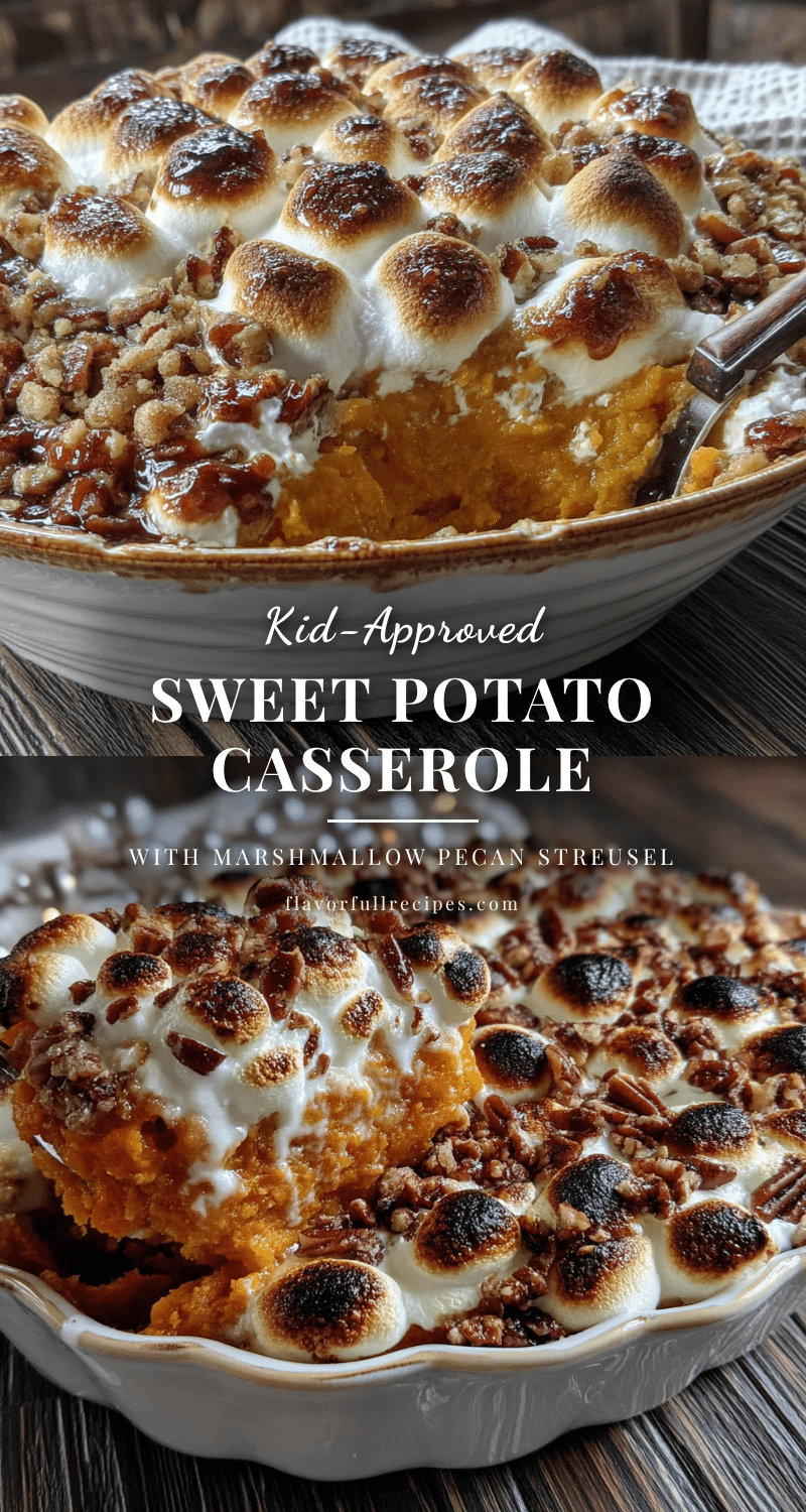 sweet potato casserole with marshmallow streusel recipe
