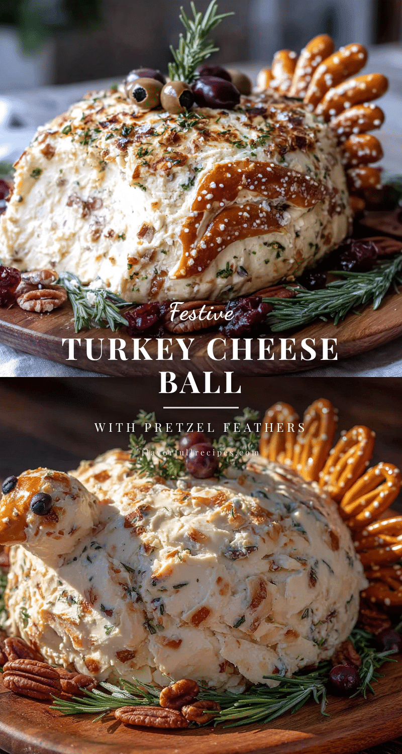 turkey-shaped cheese ball recipe